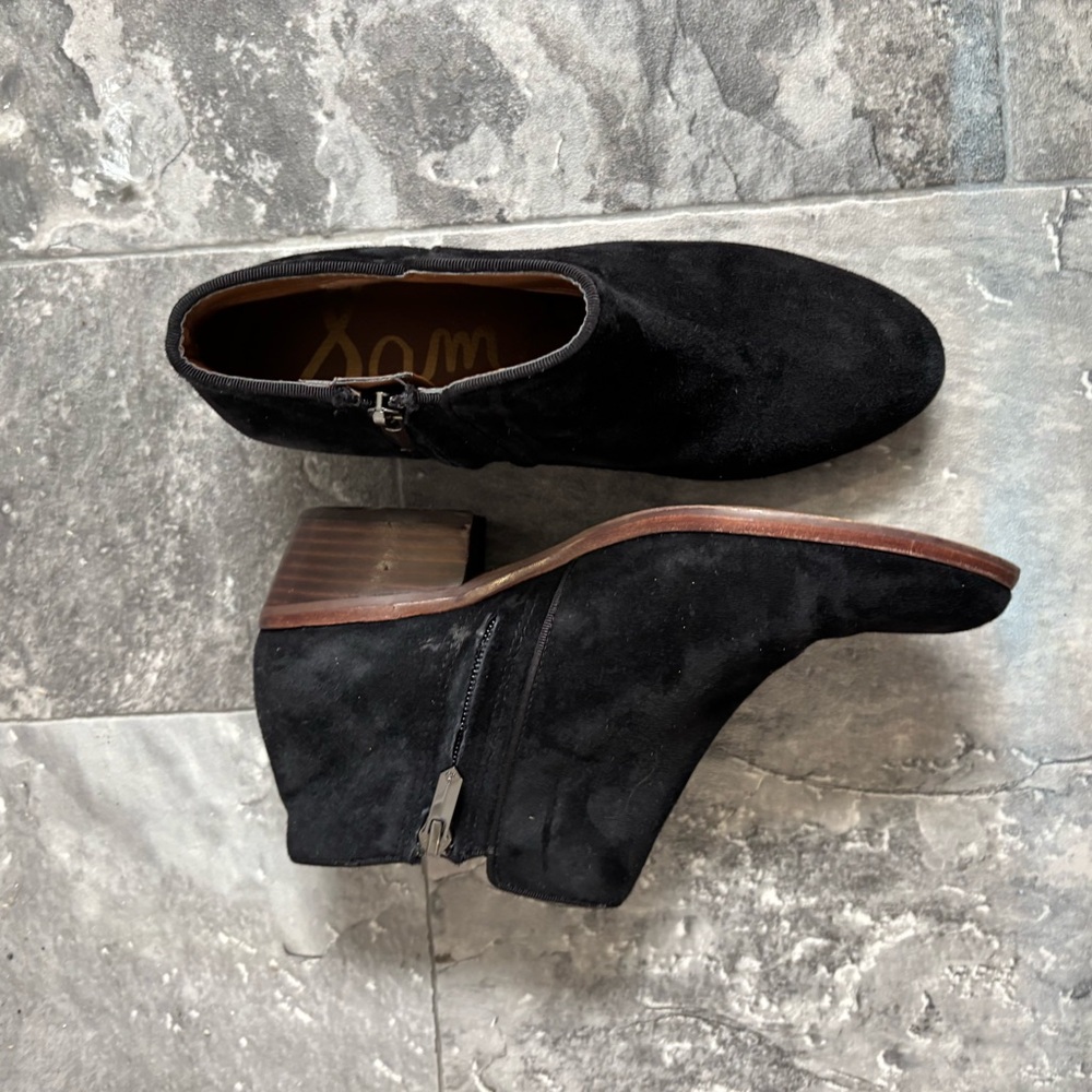 Sam Edelman Suede Slip-On Ankle Booties